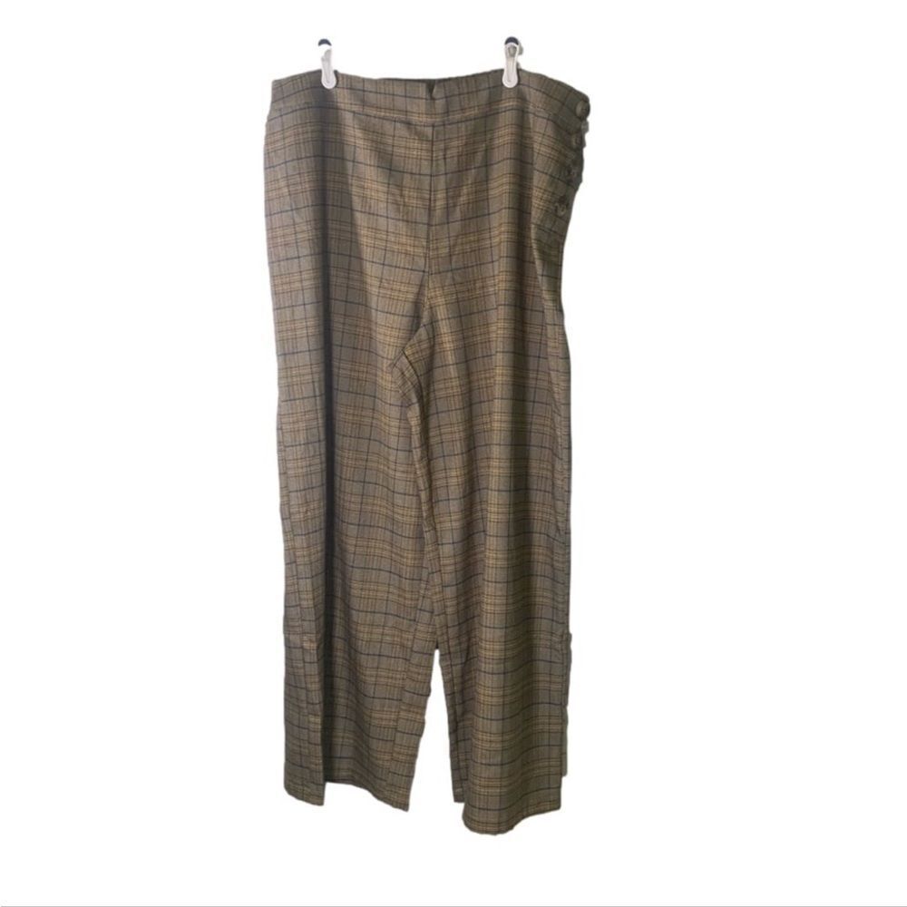 Winslow NEW 2X Brown, Yellow and Blue Plaid Pants